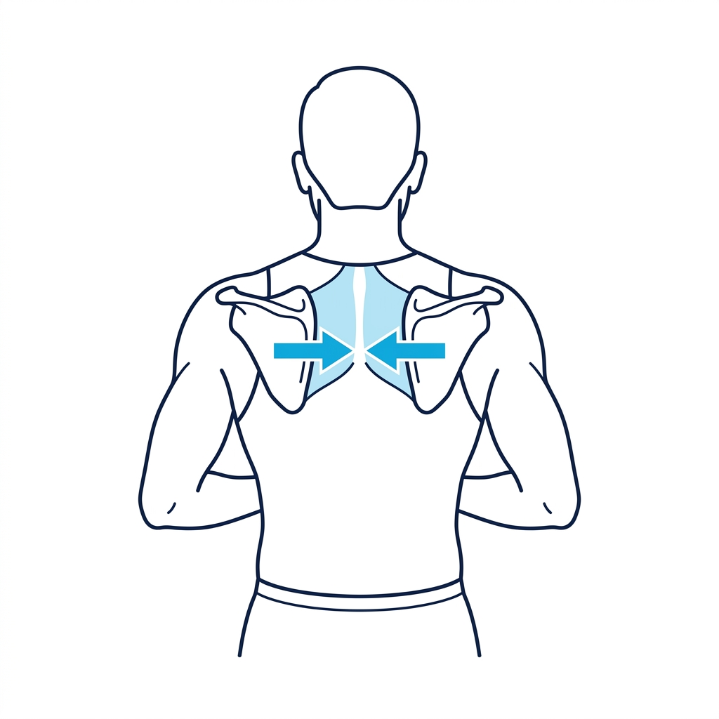 Scapular Squeezes (Shoulder-Blade Rows) diagram